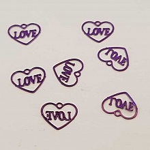 Breloques C&oelig;ur N&deg;87 C&oelig;ur Violet Love