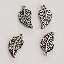Breloque Fleur M&eacute;tal N&deg;152 Argent