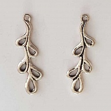 Breloque Fleur M&eacute;tal N&deg;164 Argent