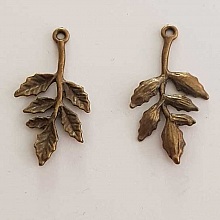 Breloque Fleur M&eacute;tal N&deg;168 Bronze