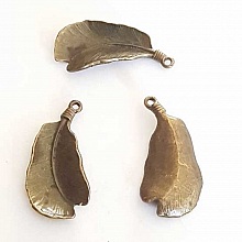Breloque Fleur M&eacute;tal N&deg;169 Bronze