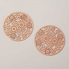 Estampe N&deg;09 Rond 32 mm Cuivre