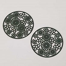 Estampe N&deg;09 Rond 32 mm Vert