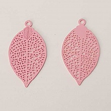 Estampe N&deg;13 Feuille 28 mm Rose