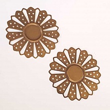 Breloque Fleur M&eacute;tal N&deg;170 Bronze