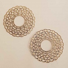 Breloque Fleur M&eacute;tal N&deg;171 Argent