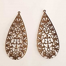 Breloque Fleur M&eacute;tal N&deg;173 Bronze