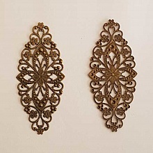 Breloque Fleur M&eacute;tal N&deg;174 Bronze