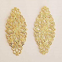 Breloque Fleur M&eacute;tal N&deg;174 Dor&eacute;
