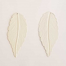 Breloque Fleur M&eacute;tal N&deg;175 Blanc