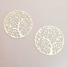 Estampe N&deg;19 Rond 45 mm Argent