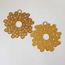Estampe N&deg;20 Rond 42 mm Dor&eacute;