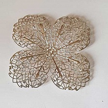 Estampe N&deg;31 Fleur 68 mm Argent
