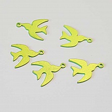 Breloque Oiseau N&deg;04 Vert