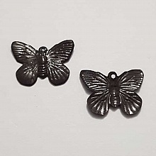 Breloque papillon N&deg;25 Marron 18 x 14 mm