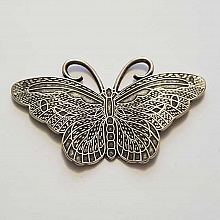 Breloque papillon N&deg;26 Argent 62 x 35 mm