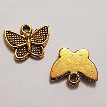 Breloque papillon N&deg;34 Dor&eacute; 10 x 12 mm