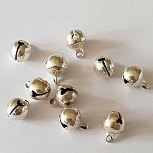 Breloque Grelot Argent Clair 11 x 8 mm N&deg;03