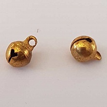 Breloque Grelot Dor&eacute; 6 x 8 mm N&deg;19 x 2 pi&egrave;ces