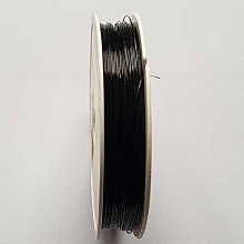 x 100 Fil C&acirc;bl&eacute; Noir Diam&egrave;tre 0.45 mm