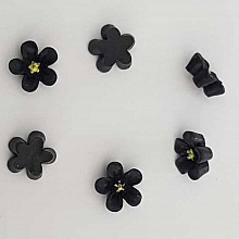 Fleur Synth&eacute;tique 12 mm N&deg;01-Noir