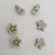 Fleur Synth&eacute;tique 12 mm N&deg;01-Gris