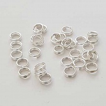 Anneaux de jonction double 05 mm x 20 pi&egrave;ces