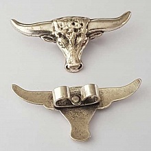 Breloque Bolo Cow-boy Western N&deg;02 Argent Zamak