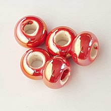 Perle ronde c&eacute;ramique N&deg;06 14 mm