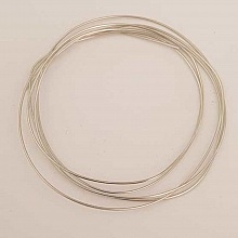 Fil M&eacute;tal Plastifi&eacute; 0.8 mm Argent x 1 m&egrave;tre