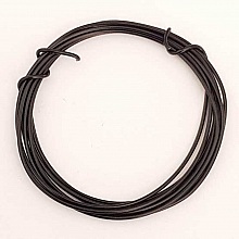 Fil M&eacute;tal Plastifi&eacute; 0.8 mm Noir x 1 m&egrave;tre