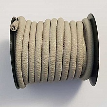 Cordon Rond 6 mm Gris Clair Simili Cuir N&deg;01