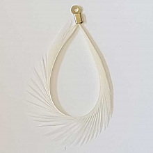 Plume 6 cm N&deg;01 Blanc