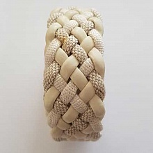 0.94 m&egrave;tre cuir tress&eacute; n&deg;40 30 mm