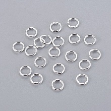 10 Anneaux de jonction ouvert 05 mm Inoxydable Argent Clair