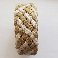 1.10 m&egrave;tre cuir tress&eacute; n&deg;21 30 mm