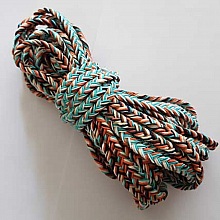 1 M&egrave;tre Lani&egrave;re cordon tress&eacute; 09 mm Multicolore N&deg;02