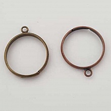 1 support bague r&eacute;glable 1 anneau Bronze N&deg;02