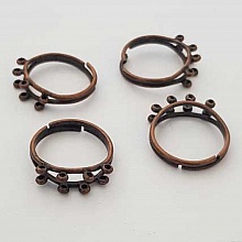 1 support bague r&eacute;glable 6 anneaux Bronze N&deg;03