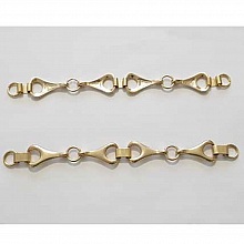 20 Cm De Chaine style Mors &agrave; Cheval en Zamak N&deg;01 Dor&eacute;