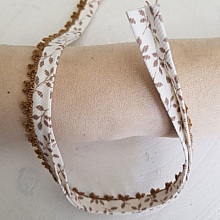22 cm Ruban Biais Multi-Fleurs et Dentelle N&deg;05