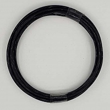 Bobine de 3 m&egrave;tres fil aluminium rond 2 mm Noir
