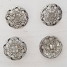 Bouton Argent N&deg;16 de 18 mm Rond