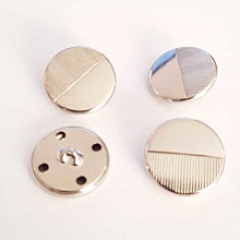 Bouton Argent N&deg;20 de 23 mm Rond