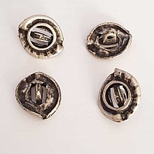 Bouton Argent N&deg;24 de 24 mm