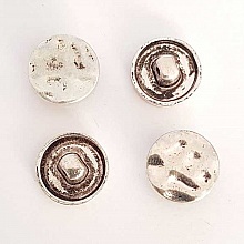 Bouton Argent N&deg;25 de 16 mm Rond