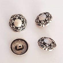 Bouton Argent N&deg;26 de 18 mm Rond
