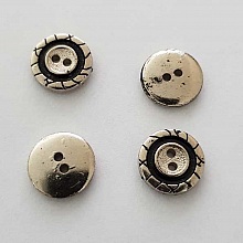 Bouton Argent N&deg;30 de 12 mm Rond