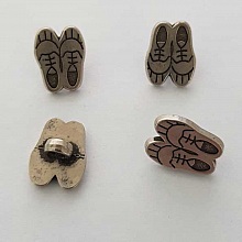 Bouton Argent N&deg;33 Chaussure