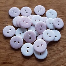 Bouton fantaisie &agrave; pois 18 mm Rose